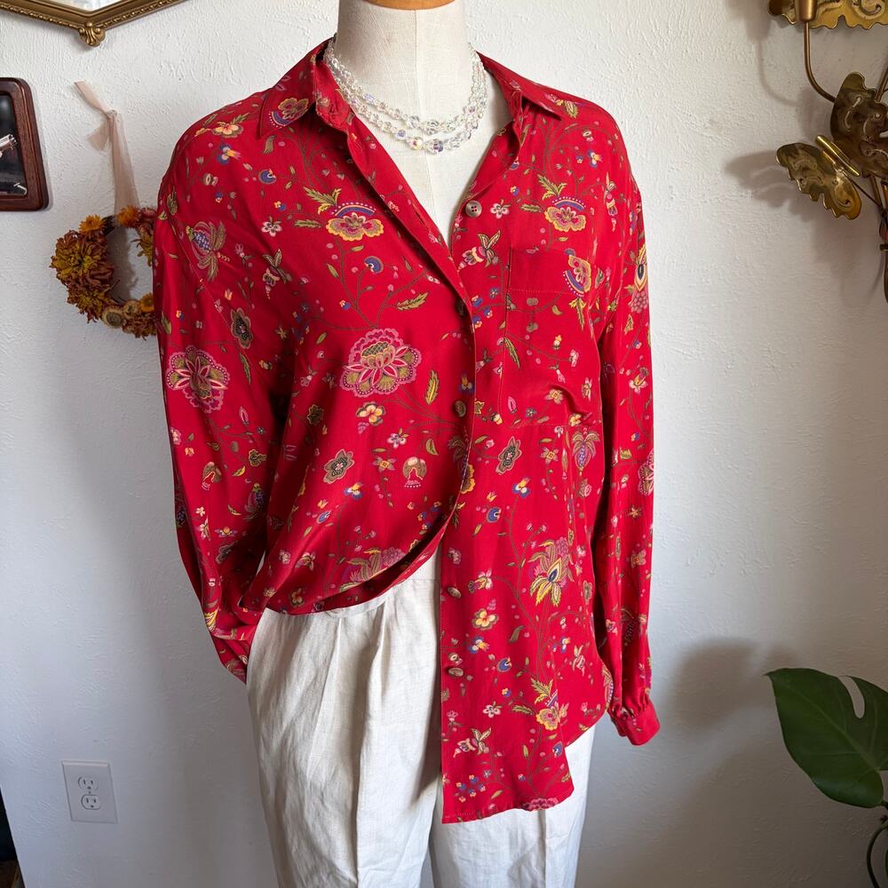 Vintage Liz Claiborne Silk Top Size Small